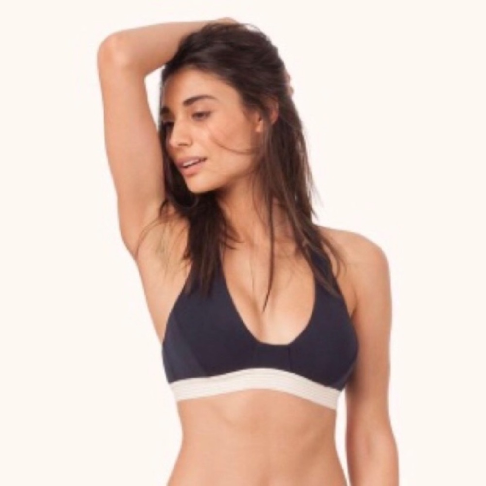 Madewell Lively The All Day T Back bralette Black NWT